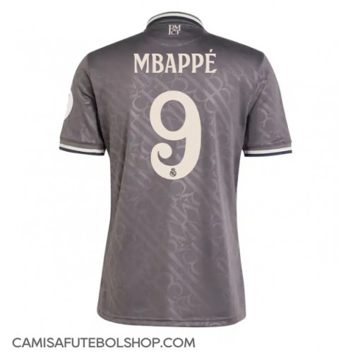 Camisa de time de futebol Real Madrid Kylian Mbappe #9 Replicas 3º Equipamento 2024-25 Manga Curta